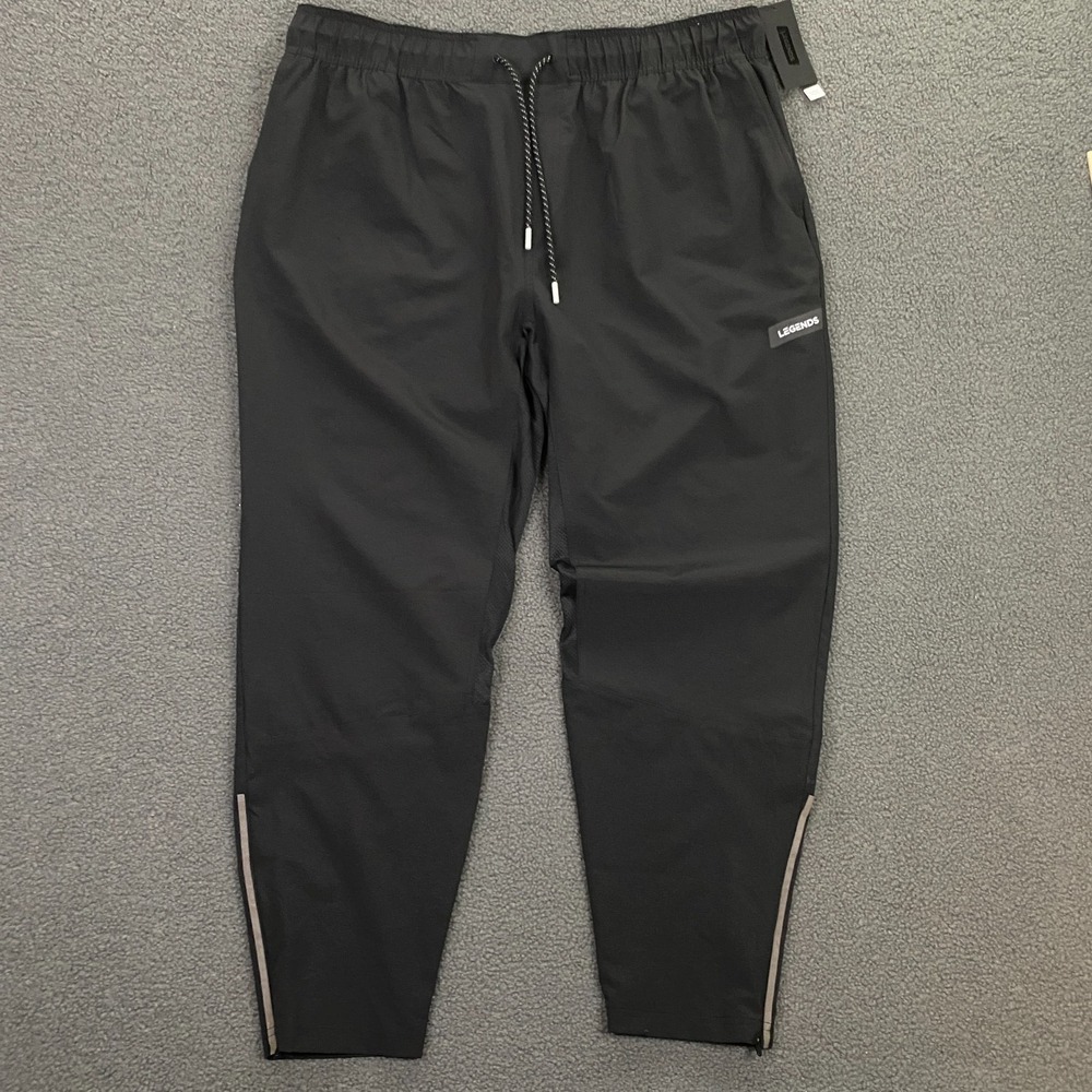 Legends Carson Pant Mens 2XL Black Stretch Jogger Dobby Tech NWT
